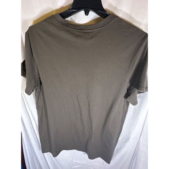 And Now This Olive Green T-Shirt Bandana Pocket Crew Neck, Olive, Size S, NWT - Picture 2 of 3
